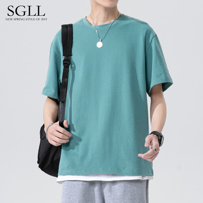 Muška jednobojna majica kratkih rukava