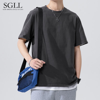 Muška jednobojna majica kratkih rukava