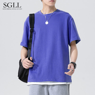 Muška jednobojna majica kratkih rukava