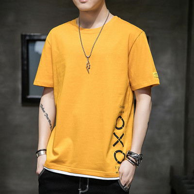 Ανδρικό μπλουζάκι απλό μοντέλο με οβάλ λαιμόκοψη