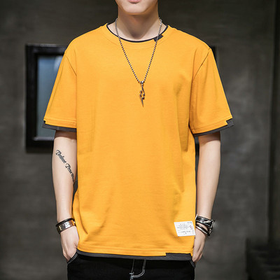 Ανδρικό μπλουζάκι απλό μοντέλο με οβάλ λαιμόκοψη