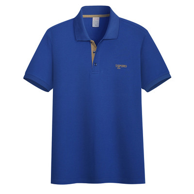 Ležerna muška bluza s klasičnim ovratnikom i izvezenim natpisom