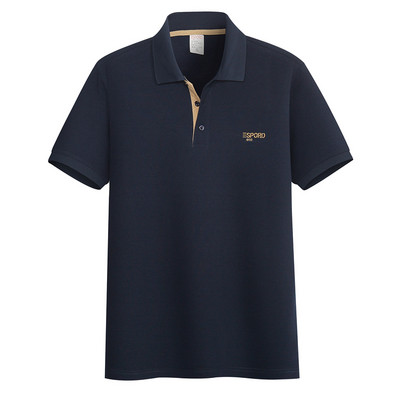 Ležerna muška bluza s klasičnim ovratnikom i izvezenim natpisom