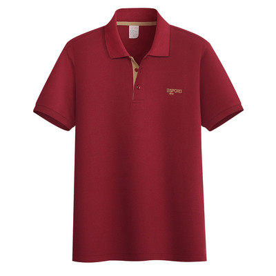 Ležerna muška bluza s klasičnim ovratnikom i izvezenim natpisom