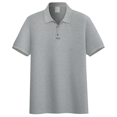 Ležerna muška bluza s klasičnim ovratnikom i izvezenim natpisom