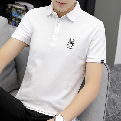 Bluza barbateasca de vara model montata cu nasturi si guler clasic