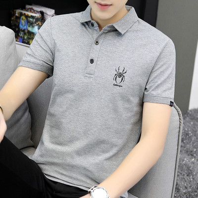 Bluza barbateasca de vara model montata cu nasturi si guler clasic