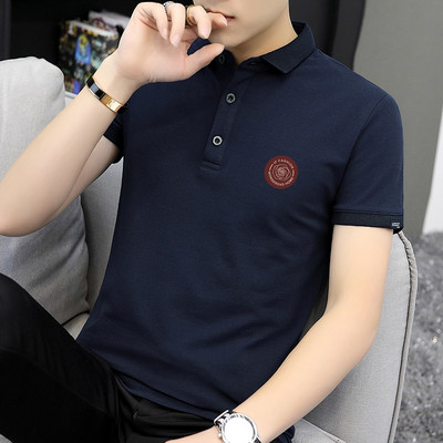 Bluza barbateasca de vara model montata cu nasturi si guler clasic