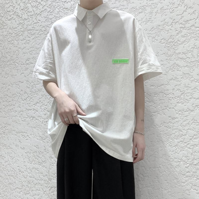 Ανδρική μπλούζα μεγάλου μοντέλου με κλασικό κολάρο