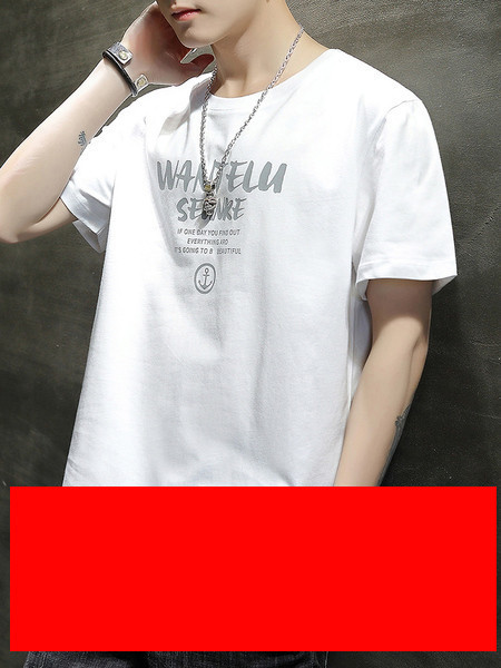 Tricou barbatesc model nou cu decolteu oval si maneci scurte - mai multe culori