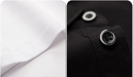 Tricou barbatesc cu nasturi si guler clasic