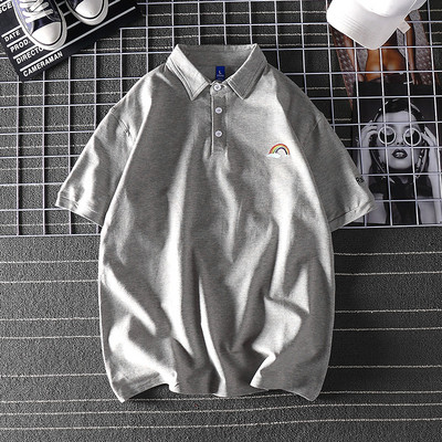 Bluză bărbătească de vară cu inscripție brodată