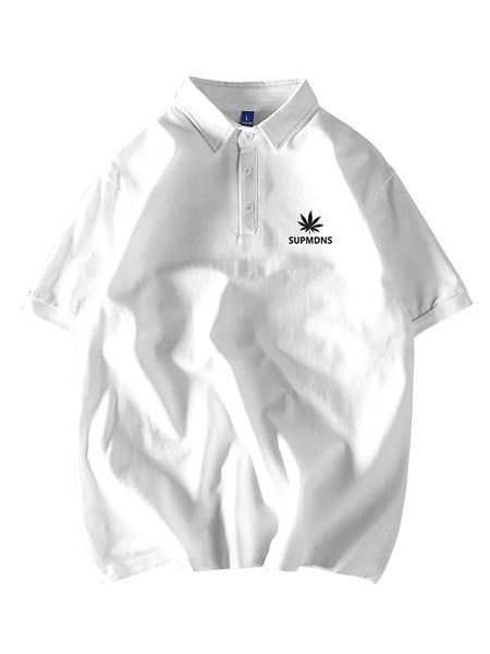 Bluză bărbătească de vară cu inscripție brodată