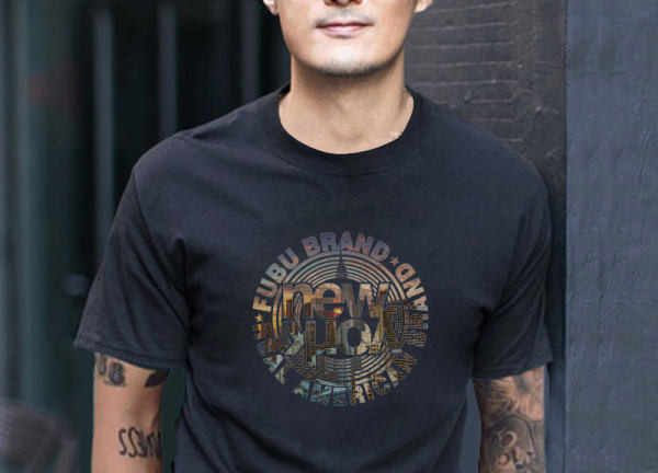 Moderna muška majica s printom i kratkim rukavima u bijeloj i crnoj boji