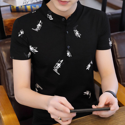 Bluza barbatesta cu guler jos si nasturi - mai multe modele