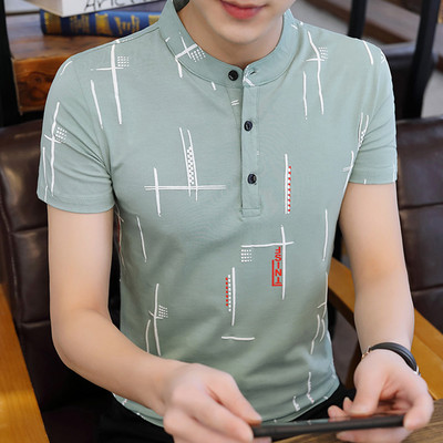 Bluza barbatesta cu guler jos si nasturi - mai multe modele