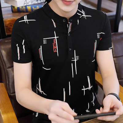 Bluza barbatesta cu guler jos si nasturi - mai multe modele