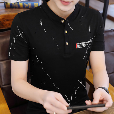 Bluza barbatesta cu guler jos si nasturi - mai multe modele