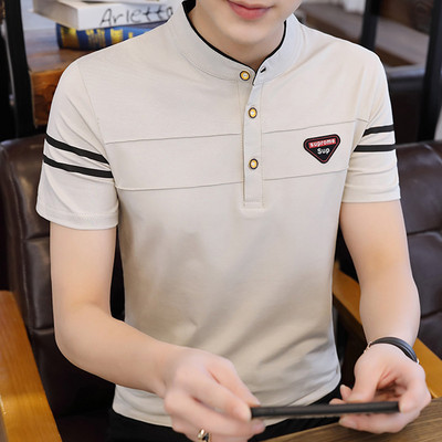 Bluza barbatesta cu guler jos si nasturi - mai multe modele