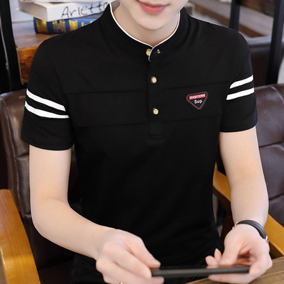 Bluza barbatesta cu guler jos si nasturi - mai multe modele