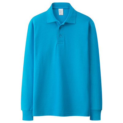 Jednobojna ležerna bluza s klasičnim ovratnikom za muškarce