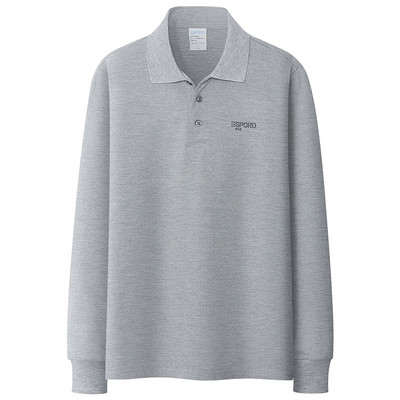 Jednobojna ležerna bluza s klasičnim ovratnikom za muškarce