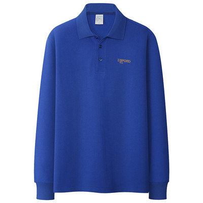 Jednobojna ležerna bluza s klasičnim ovratnikom za muškarce