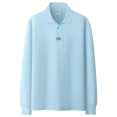 Jednobojna ležerna bluza s klasičnim ovratnikom za muškarce