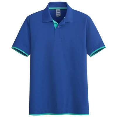 Tricou pentru bărbați cu guler și nasturi clasici - în mai multe culori