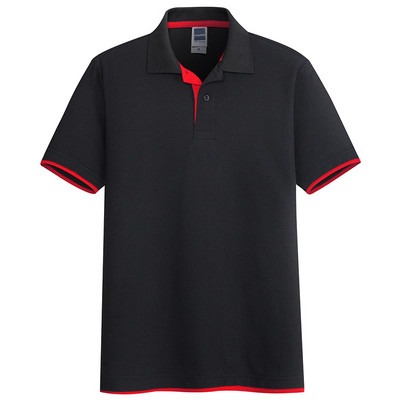 Tricou pentru bărbați cu guler și nasturi clasici - în mai multe culori