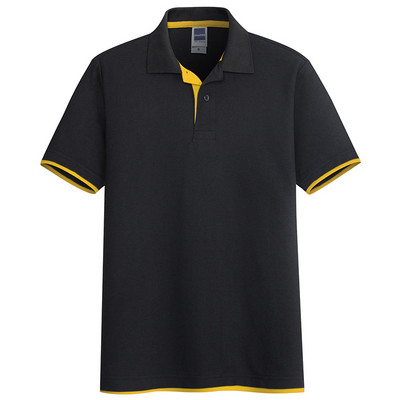 Tricou pentru bărbați cu guler și nasturi clasici - în mai multe culori