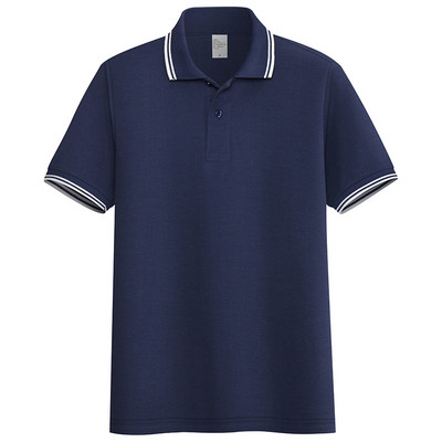 Tricou pentru bărbați cu guler și nasturi clasici - în mai multe culori