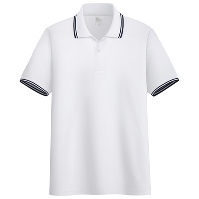 Tricou pentru bărbați cu guler și nasturi clasici - în mai multe culori