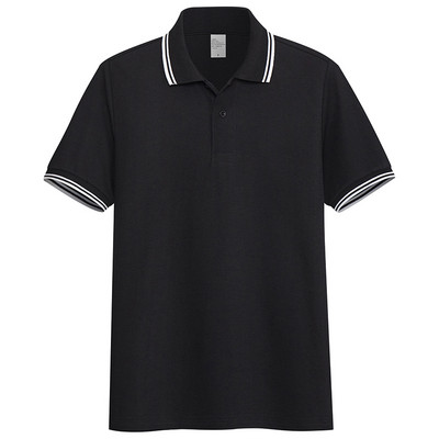 Tricou pentru bărbați cu guler și nasturi clasici - în mai multe culori