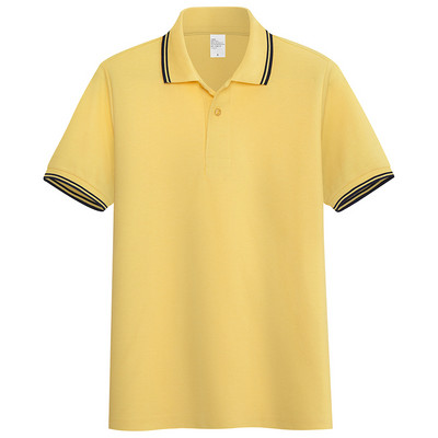 Tricou pentru bărbați cu guler și nasturi clasici - în mai multe culori