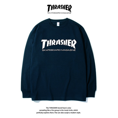 Bluză casual bărbătească cu imprimeu și mâneci lungi