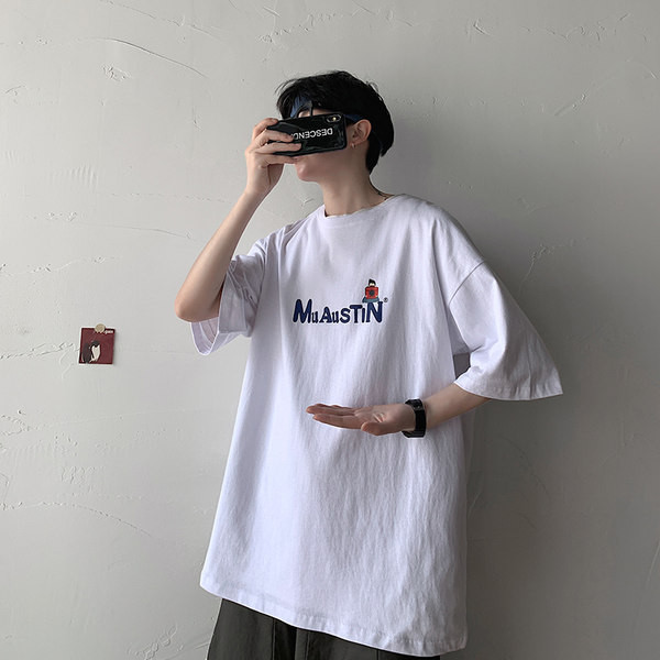 Tricou modern pentru bărbați în patru culori și inscripție