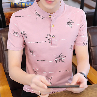 Bluză casual bărbătească cu mâneci scurte - mai multe modele