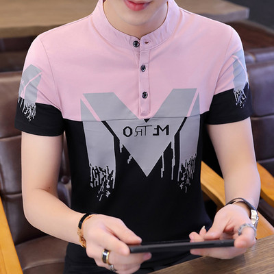 Bluză casual bărbătească cu mâneci scurte - mai multe modele