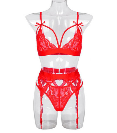 Κομψό γυναικείο σετ - στρινγκ και σουτιέν 