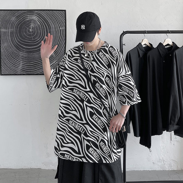 Muška majica kratkih rukava i ovalnog izreza - široki model