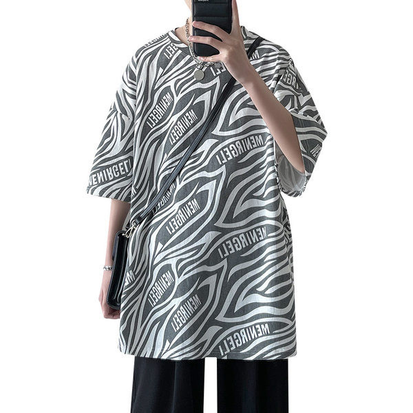 Muška majica kratkih rukava i ovalnog izreza - široki model