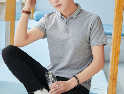 Bluză casual pentru bărbați cu nasturi și guler clasic