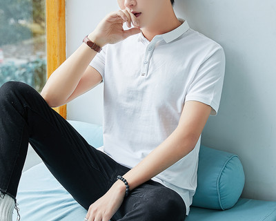 Bluză casual pentru bărbați cu nasturi și guler clasic