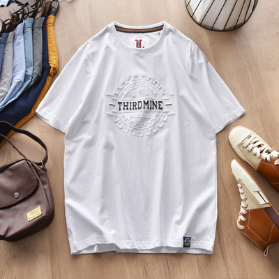 Ανδρικό μπλουζάκι νέου μοντέλου με οβάλ λαιμόκοψη και κοντά μανίκια σε διάφορα χρώματα