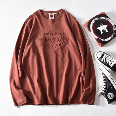 Ανδρικό μπλουζάκι νέου μοντέλου με οβάλ λαιμόκοψη και κοντά μανίκια σε διάφορα χρώματα