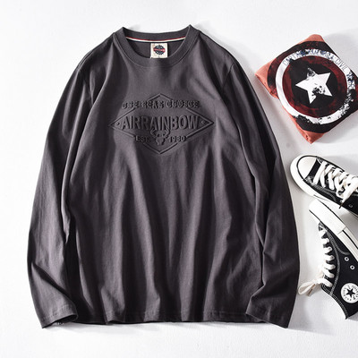 Ανδρικό μπλουζάκι νέου μοντέλου με οβάλ λαιμόκοψη και κοντά μανίκια σε διάφορα χρώματα