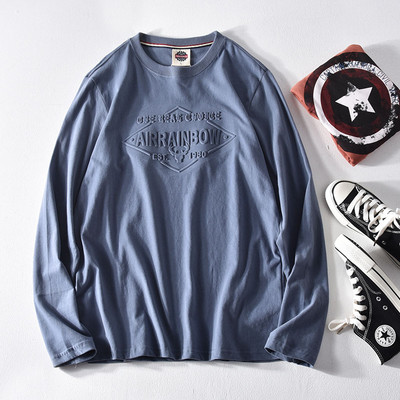 Ανδρικό μπλουζάκι νέου μοντέλου με οβάλ λαιμόκοψη και κοντά μανίκια σε διάφορα χρώματα