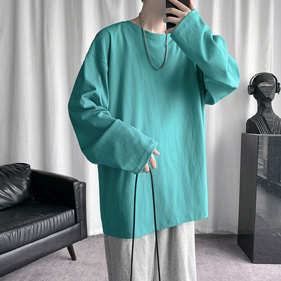 Muška ležerna bluza s ovalnim izrezom