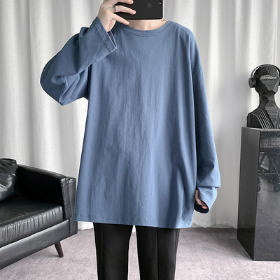 Muška ležerna bluza s ovalnim izrezom